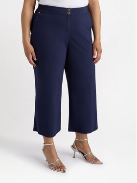 Fiorella Rubino Fiorella Rubino Pantaloni di tessuto P148L002131N034 Blu Cropp Fit