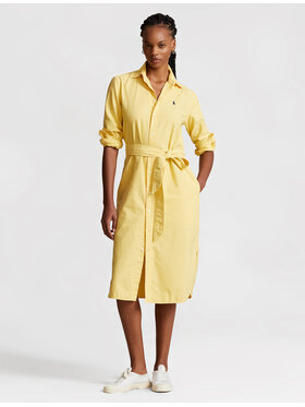 Polo Ralph Lauren Polo Ralph Lauren Sukienka koszulowa N Cory Dr 211928808002 Żółty Straight Fit