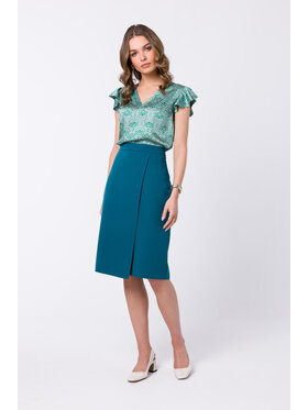 Stylove Stylove Spódnica midi S343 Niebieski Regular Fit