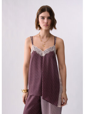 Liu Jo Liu Jo Top WF6195TS531L9216 Fioletowy Regular Fit
