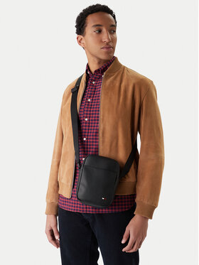 Tommy Hilfiger Tommy Hilfiger Мъжка чантичка Th Flag Mini Reporter AM0AM14015 Черен