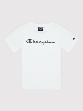 Champion Champion T-Shirt Crewneck 305365 Biały Regular Fit