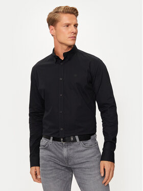 INDICODE INDICODE Cămașă Hayley 25-361 Negru Slim Fit