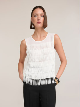 Motivi Motivi Blusa 2052Q001957N011 Bianco Regular Fit