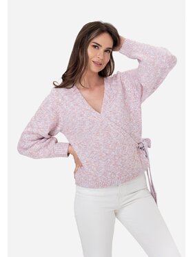 LAURELLA LAURELLA Sweter 6TU016 Różowy Regular Fit
