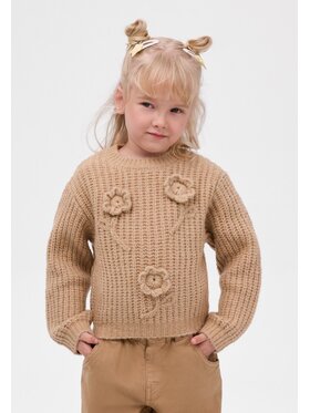 minoti minoti Sweter 32KNIT101 Beżowy Regular Fit