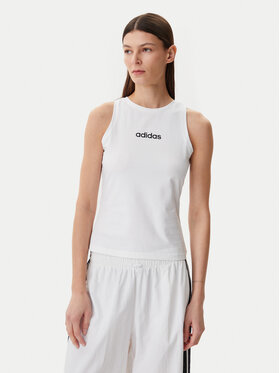 adidas adidas Top Essentials Linear JC5799 Valge Slim Fit