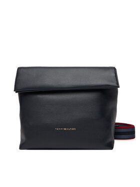 Tommy Hilfiger Tommy Hilfiger Дамска чанта Th Logotape Med Crossover AW0AW17692 Тъмносин