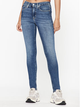 Calvin Klein Jeans Calvin Klein Jeans Jeans hlače J20J221774 Mornarsko modra Skinny Fit