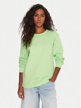 Roxy Roxy Світшот Surf Stoked ERJFT05018 Зелений Regular Fit