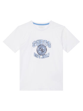 Guess Guess Tričko L6RI13 K8HM4 Biela Regular Fit