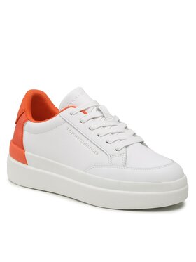 Tommy Hilfiger Tommy Hilfiger Sneakers Feminine Sneaker With Color Pop FW0FW06896 Bianco