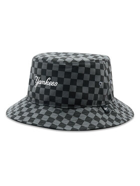 47 Brand 47 Brand Kšiltovka MLB New York Yankees Check Up Script 47 BUCKET B-CHKBK17GWF-CC Šedá