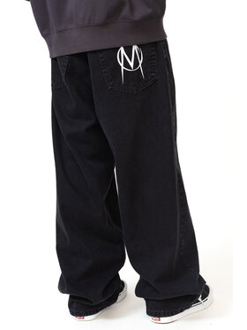 Mercur Mercur Jeansy Loose Monument Czarny Loose Fit
