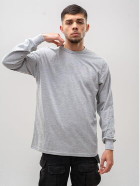 Urban City Urban City Longsleeve Koszulka Z Długim Rękawem Męska Szara UrbanCity Classic UC XXL Szary Regular Fit