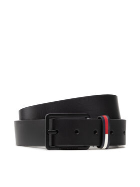Tommy Jeans Tommy Jeans Cintura da uomo Tjm Elevated Leather 3.5 AM0AM09004 Nero