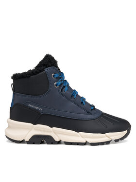 Geox Geox Kotníková obuv J Flexyper Plus Boy B Abx J56LCB 0MECE C4002 S Tmavomodrá