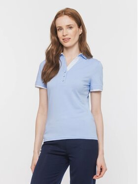 Willsoor Willsoor Polo 70972 Niebieski Slim Fit