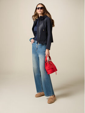 Oltre Oltre Jeansy P461R008888N024 Turkusowy Regular Fit