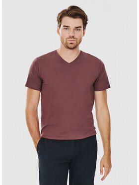 Pako Lorente Pako Lorente T-Shirt P24WF-TT-001 Bordowy Slim Fit
