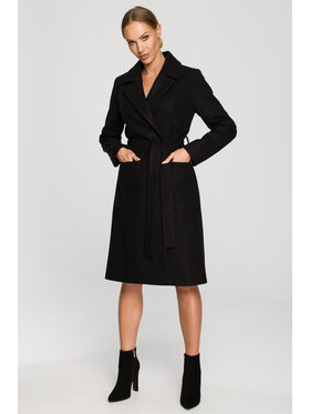 Made of Emotion Made of Emotion Cappotto di transizione M708 Nero Casual Fit