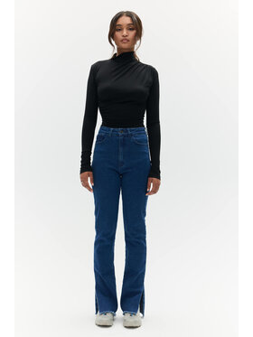 BENU BENU Spodnie skórzane Skórzane Brązowy Custom Slim Fit