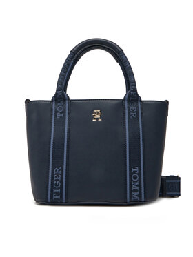 Tommy Hilfiger Tommy Hilfiger Handtasche Th Logotape Mini Tote AW0AW17201 Dunkelblau