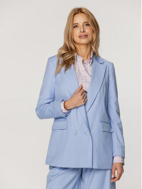 Willsoor Willsoor Marynarka 67748 Niebieski Classic Fit