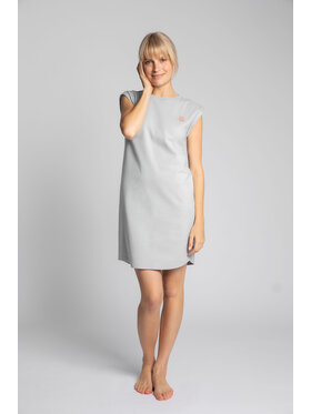 LaLupa LaLupa Sukienka codzienna LA033 Srebrny Comfortable Fit