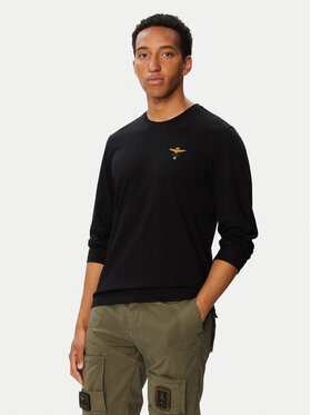 Aeronautica Militare Aeronautica Militare Longsleeve 262TS2390UJ00372 Czarny Regular Fit
