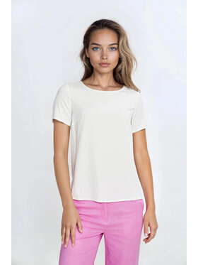 NIFE NIFE Bluzka B193 Écru Regular Fit