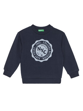 United Colors Of Benetton United Colors Of Benetton Суитшърт 3J68G10KN Тъмносин Relaxed Fit