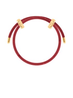Lilou Lilou Náramek Liana sznurkowa Tmavě červená