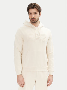 EA7 Emporio Armani EA7 Emporio Armani Mikina 7M000152 AF10432 U1079 Écru Regular Fit