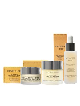 London Botanical Laboratories London Botanical Laboratories ErthSkin London Witamina C CBD Krem pod Oczy Krem Dzienny Serum