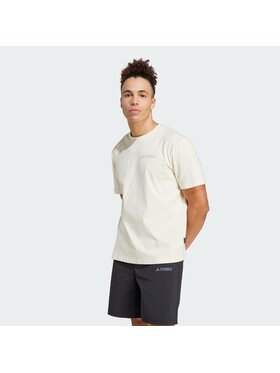 adidas adidas Koszulka techniczna 141299 Biały Loose Fit