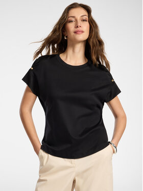 Elena Mirò Elena Mirò T-Shirt G066Z100589N033 Czarny Regular Fit