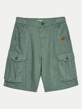 United Colors Of Benetton United Colors Of Benetton Pantaloncini di tessuto 424RC902X Verde Regular Fit