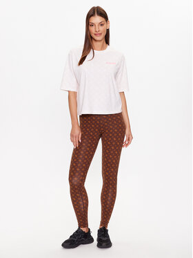 Guess Leggings V3YB01 MC04N Smeđa Slim Fit