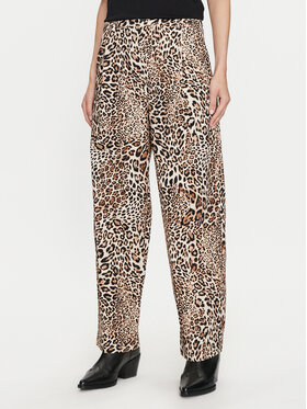 Dixie Dixie Kalhoty z materiálu P698J172 Hnědá Regular Fit