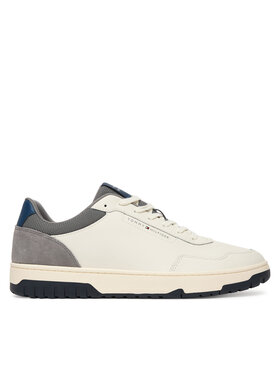 Tommy Hilfiger Tommy Hilfiger Сникърси Th Basket Core Lite Lth/Suede FM0FM05714 Бял