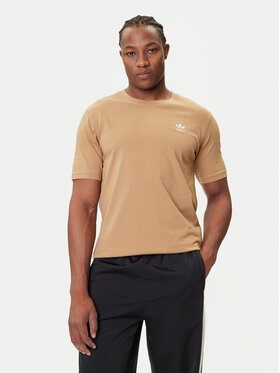 adidas adidas T-Shirt Trefoil Essentials JX2824 Beżowy Regular Fit