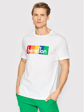 United Colors Of Benetton United Colors Of Benetton T-Shirt 3I1XU100A Biały Regular Fit