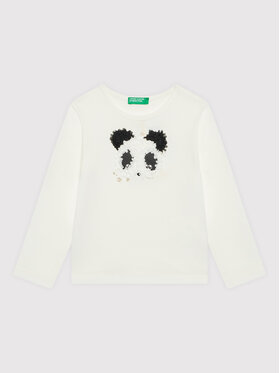 United Colors Of Benetton United Colors Of Benetton Bluzka 3I1XG105B Beżowy Regular Fit