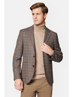 Lancerto Lancerto Marynarka Ellada MA099223000004 Beżowy Slim Fit
