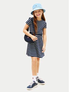 Tommy Hilfiger Tommy Hilfiger Každodenní šaty KG0KG09149 Tmavomodrá Regular Fit
