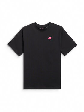 4F 4F T-Shirt SUMMER SPLASH Czarny Loose Fit