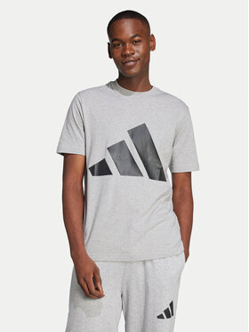 adidas adidas T-krekls Essentials Big Logo JE8948 Pelēks Regular Fit
