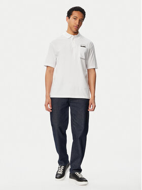 KARL LAGERFELD KARL LAGERFELD Polo särk 745127 561225 Valge Regular Fit