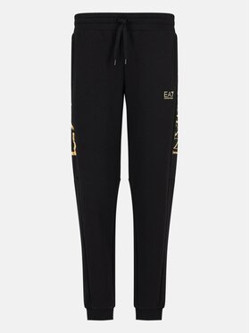 EA7 Emporio Armani EA7 Emporio Armani Bavlnené nohavice 6RPP96 PJHLZ 0208 Čierna Regular Fit